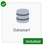 Extensión Datamart en el Panel de Extensiones