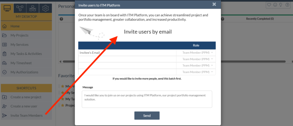 Managing-user-invitations-itm-platform-main-menu